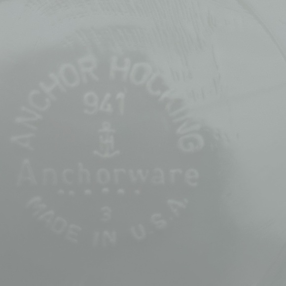 Vintage Anchor Hocking Teal and White Oval Platter - Picture 5 of 9